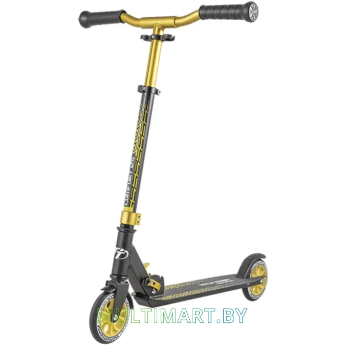 Самокат Tech Team Comfort 125R 2020 (черный/золотистый)